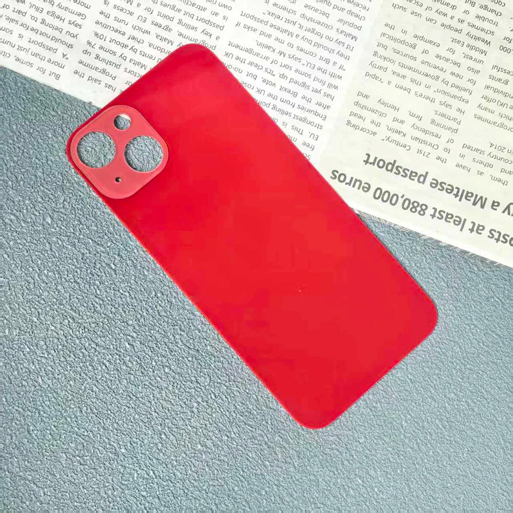 High Quality 6.1'' Replacement Back Glass Case For iPhone 13 Rear Cover Glass Big Camera Hole Back Housing Cover Repair Parts