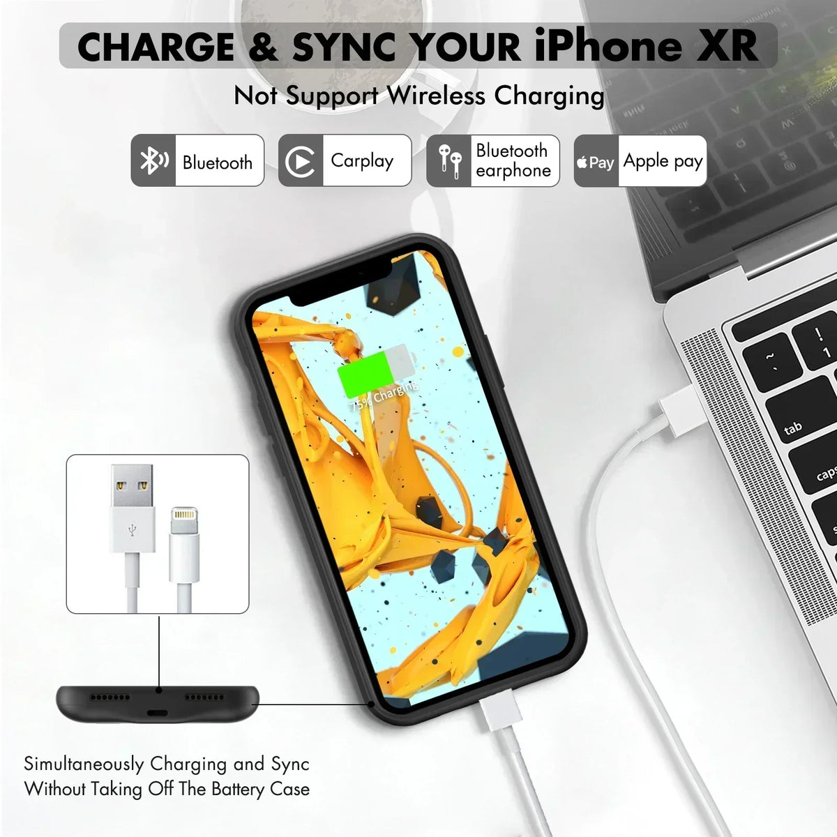 10000Mah Slim XR Phone Cover For Iphone XR Battery Charger Case Power Bank Power Case For Iphone XR Battery Cases