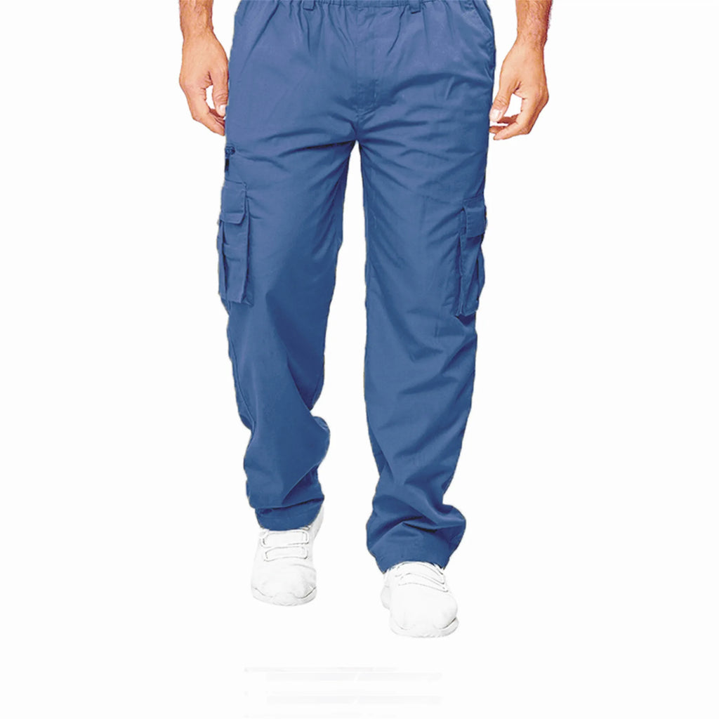 Men's Casual Multi-Pocket Loose Straight Cargo Pants