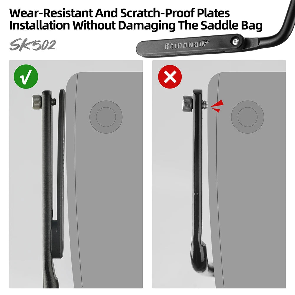 Rhinowalk Bicycle Saddle Tail Bag Stabilizer Bracket Aluminum Alloy Holder Rear Rack Anti Sway Bag Stabilizer Bike Accessories