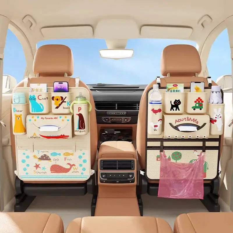 Seat Back Practical Car Iterior Accessories, A Comprehesive Collectio Of Useful Gadgets, Hagig Bag, Storage Rack,