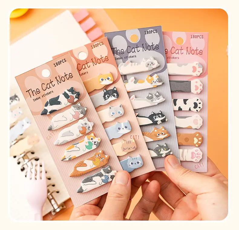 1 Set Stationery Diy Leisure Cat Series Cute Paper Memo Pad Sticker Post Sticky Notes Notepad School Office Supplies