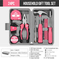 Hi-Spec Pink DIY Tool Kit with Electric Pen & CR-V Steel - Home Maintenance Hand Tools Set for Women & Car Care