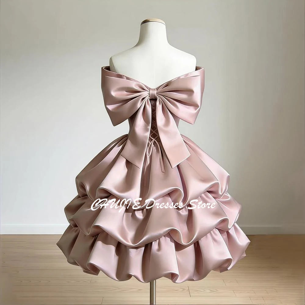 Tiered Graduation Dress Hot Sale Homecoming Dresses For Teen Customized Sweet 15 16 Mini Evening Prom Gowns платье на выпускной