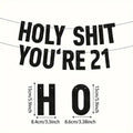Black "Oh My God, You're 18, 21, 30, 40, 50, 60, 70" Birthday Party Banner All Age Groups To Celebrate Birthday Party Decor Gift