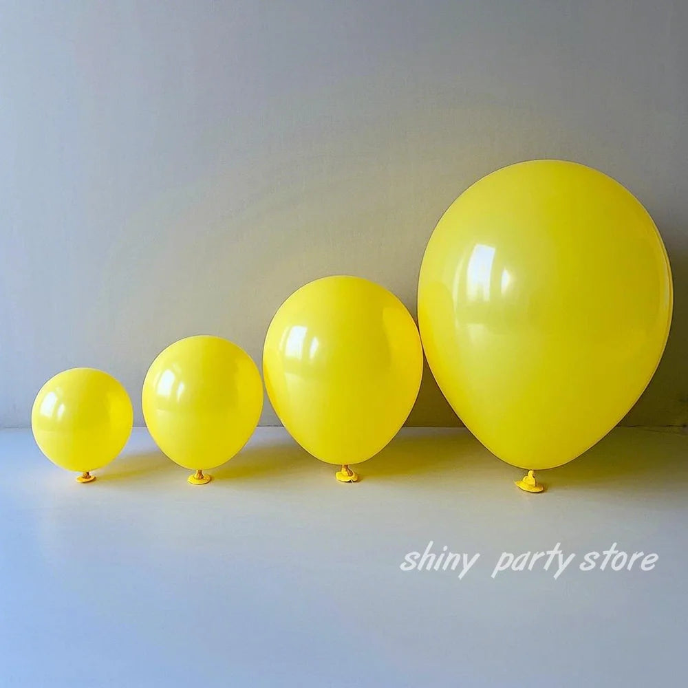 5-36inch Yellow Latex Balloons Wedding Birthday Party Baby Shower Event Celebration Balloon Arch Decorative Balloons for Party