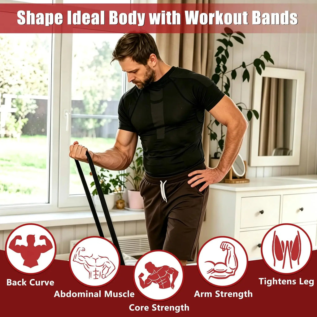 4/5-Level Resistance Bands for Working Out, Pull Up Assistance Bands