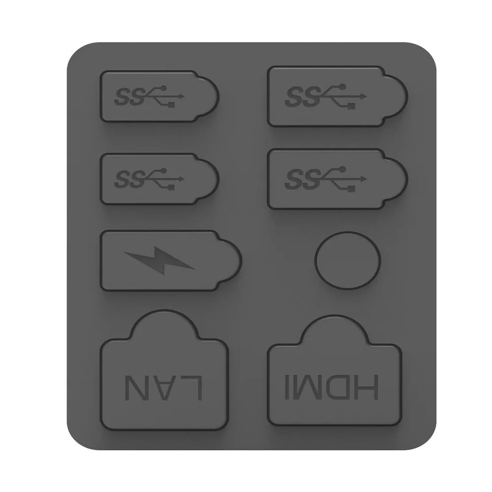 New Arrival Gaming Accessories For PS5 Pro/Slim Dustproof Kits For PS5 Slim/Pro Accessories Game Console Silicone Dust Plugs Set