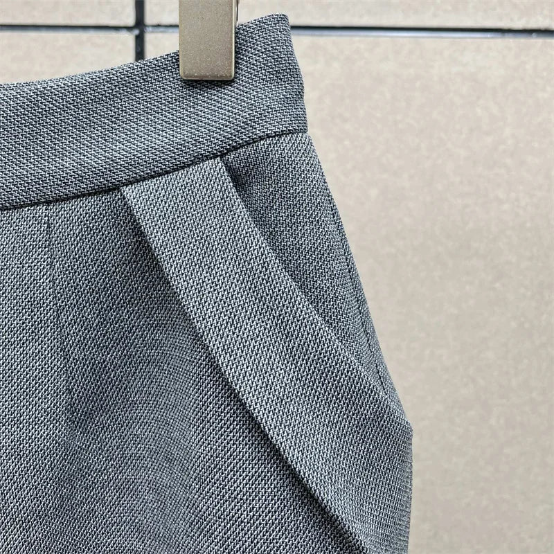 women's skirt New high waisted slim fit long skirt for autumn 2026 women's half skirt straight tube skirt y2k knee length skirt