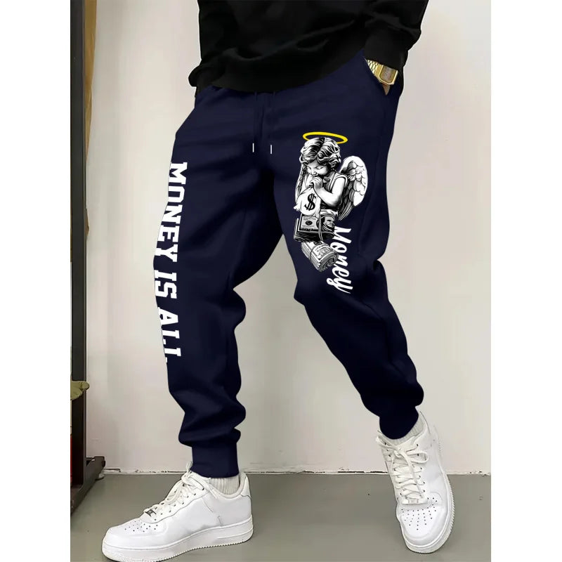 Fashionable And Distinctive Men'S Casual Pants For Everyday Wear，Casual Drawstring Waist Pants，Men'S Versatile Clothing
