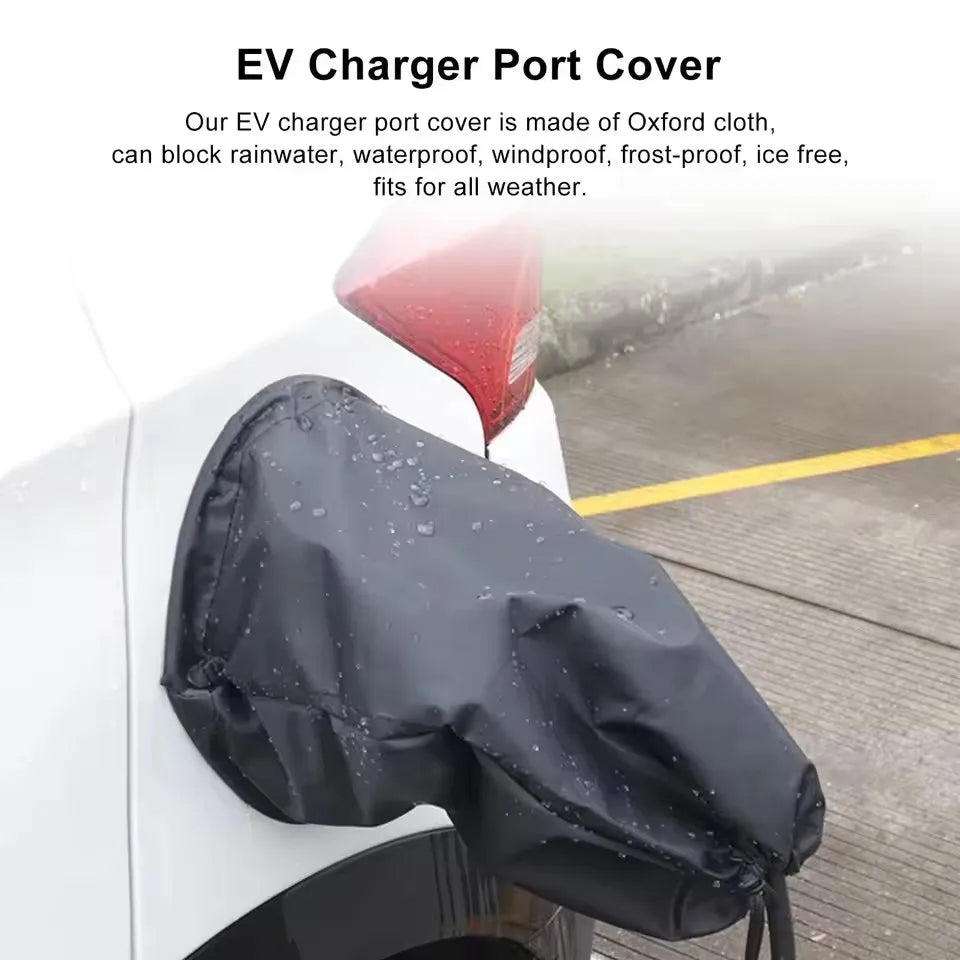 Car Charging Port Rain Shelter Waterproof Outdoor Charger Gun Protector EV Magnet Transparent Covers Car Accessories