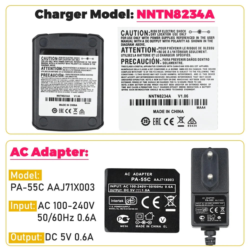 NNTN8234A Smart Charger For Motorola MTP3150 MTP3200 MTP3250 MTP3550 MTP3500 MTP6000 MTP6750 MXP600 MXP660 Walkie Talkies