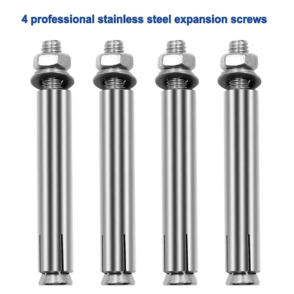 1Set Yoga Sandbag Swing Gym Accessories Swing Hooks Stainless Steel with 4 Screws Wall Mount Anchor Hooks Heavy Duty Hammock