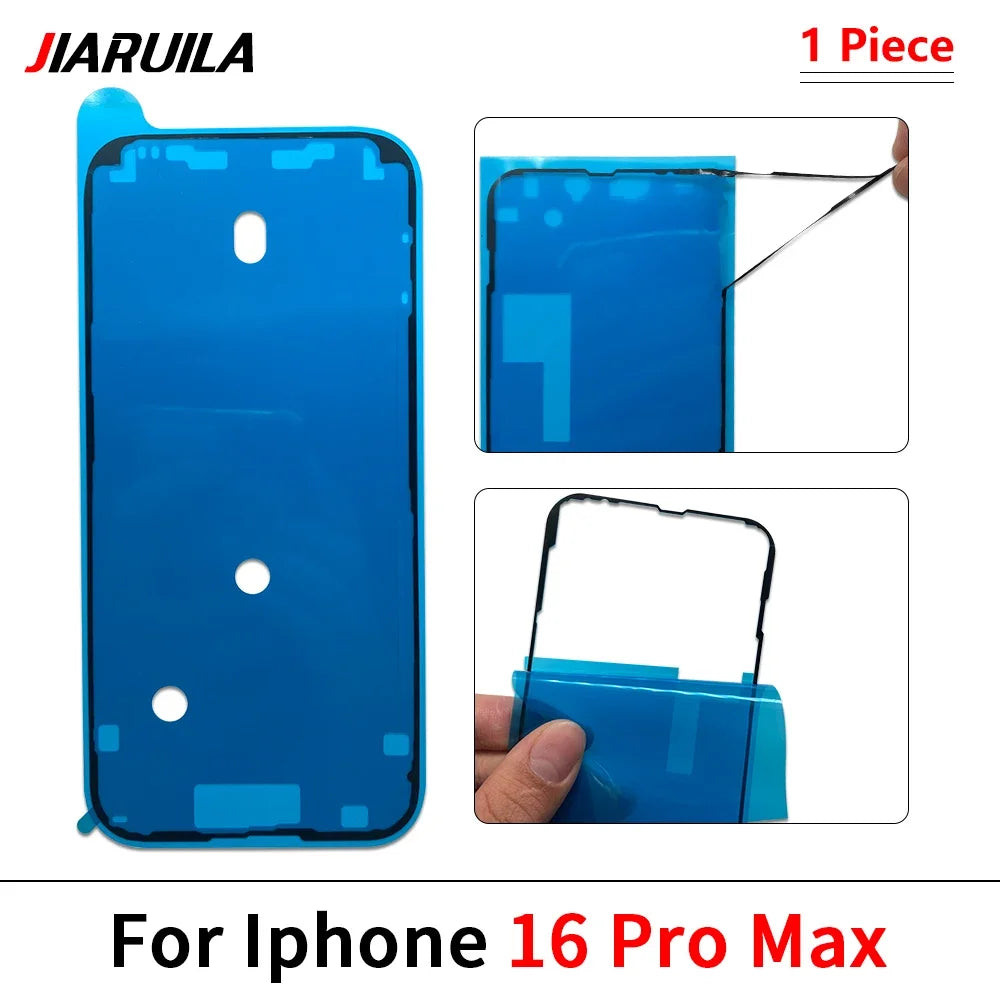 Back Cover Side Waterproof Seal Sticker For Iphone 16 15 14 Pro Max Plus 13 mini Adhesive LCD Screen Frame Seal Tape Repair