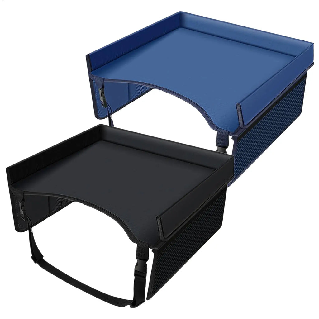 Travel Tray for Kids Toddler Car Seat Lap Tray Carseat Table Carseat Table with Adjustable Straps Lap Desk Organizer