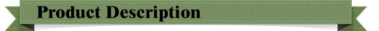 green ribbon banner with black text reading product description for badminton scoreboard stand with wheels.