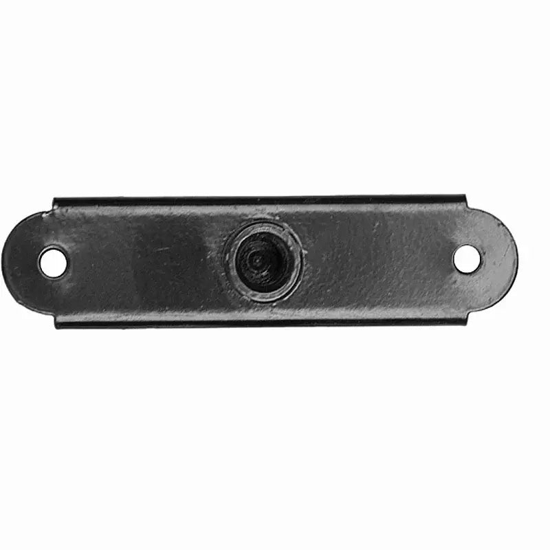 Butée de porte en métal noir à extrémités arrondies et deux trous de fixation provenant de l’ensemble d’accessoires pour haut-parleur professionnel mw audio 5xt.