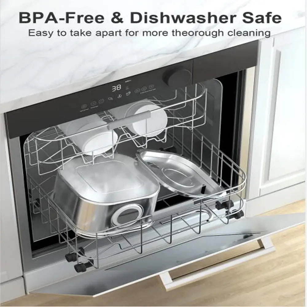 Edelstahl-Futter- und Trinkbrunnen für Haustiere mit elegantem schwarzem Bedienfeld und digitaler Anzeige der Uhrzeit; mit einer effizienten Wasserpumpe und langlebigem Design des Wasseraufgebers