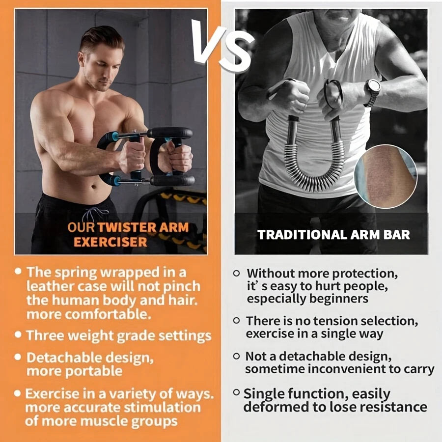 Adjustable Resistance Stainless Steel Chest And Arm Trainer for  Detachable Home Gym Equipment Fitness Tool for Upper Body Muscl