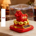 New Year of the Horse Figurines Chinese Solar Energy Swing Lucky Pony Desktop Ornament Home Car Decoration New Year gifts