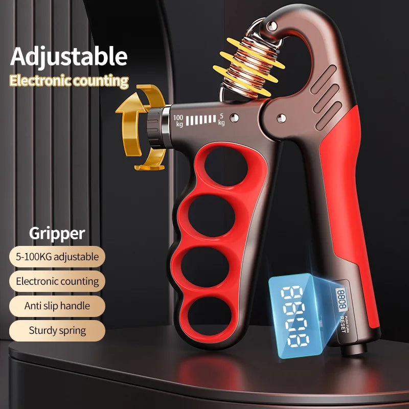 Electronic Count-Based Grip Strength Trainer Arm Strength Fitness Device Rehabilitation Training Exercise Equipment