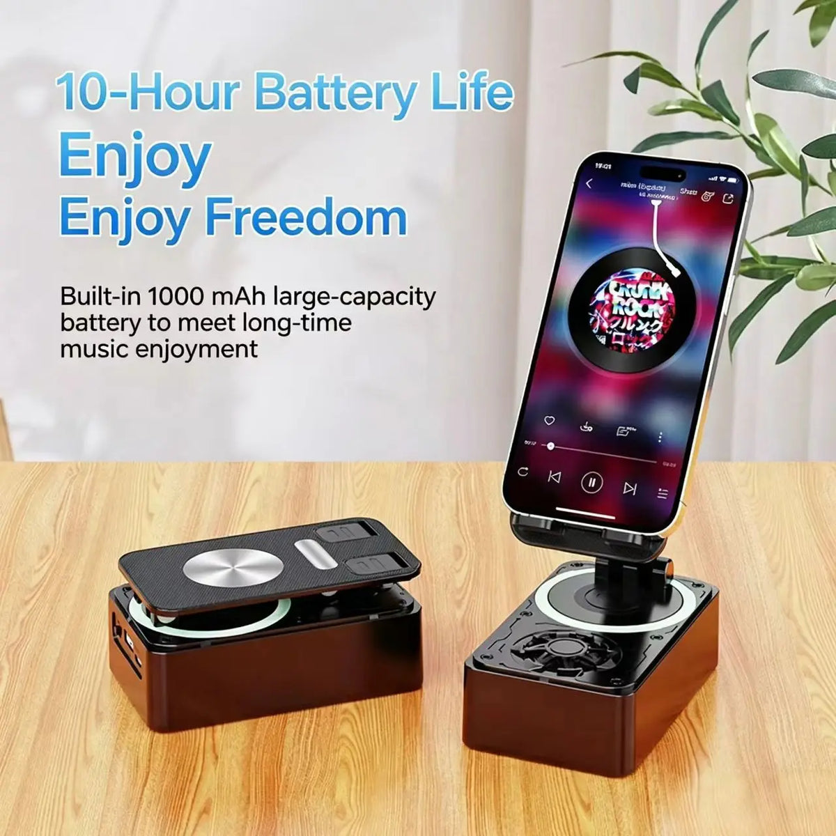 Mobile Phone Holder with Bluetooth Speaker Power Bank Three in One Multifunctional Desktop Stand Live Streaming Multifunctional
