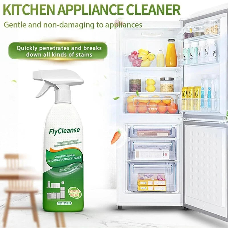 Kitchen Appliance Cleaner No Rinse Cleaning Spray Stain Remover Deodorizing Gentle Non Irritating for Fridge Stove Microwave