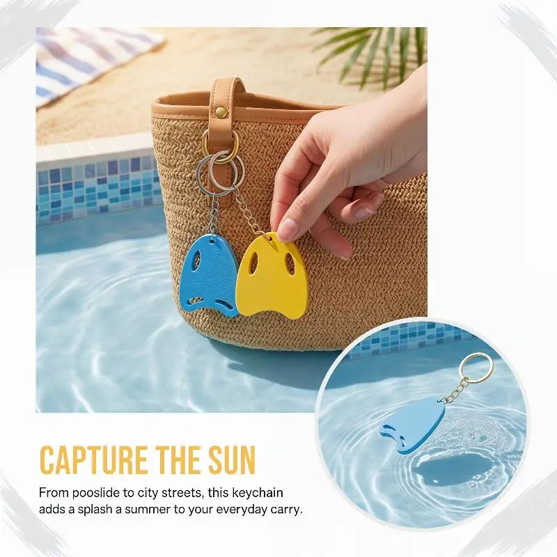 Swimming Keychain Sports Style Keychain Swimming Board Pendant Sports Bag Charm Mini Float Key Holder Summer Gift