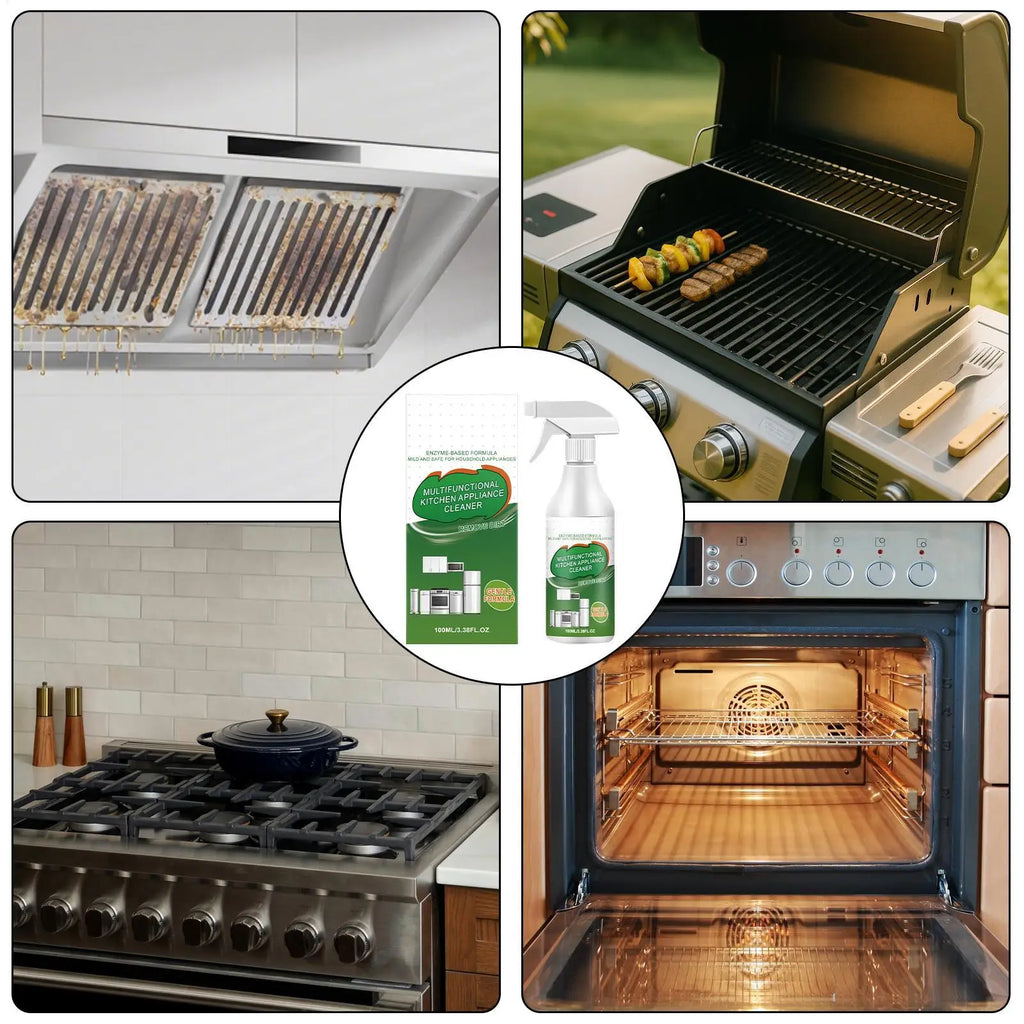 Kitchen Cleaning Spray 100ml Kitchen Grease Oil Remover Spray Effortless Cleaning of Stovetops Ovens Range Hoods Cleaning
