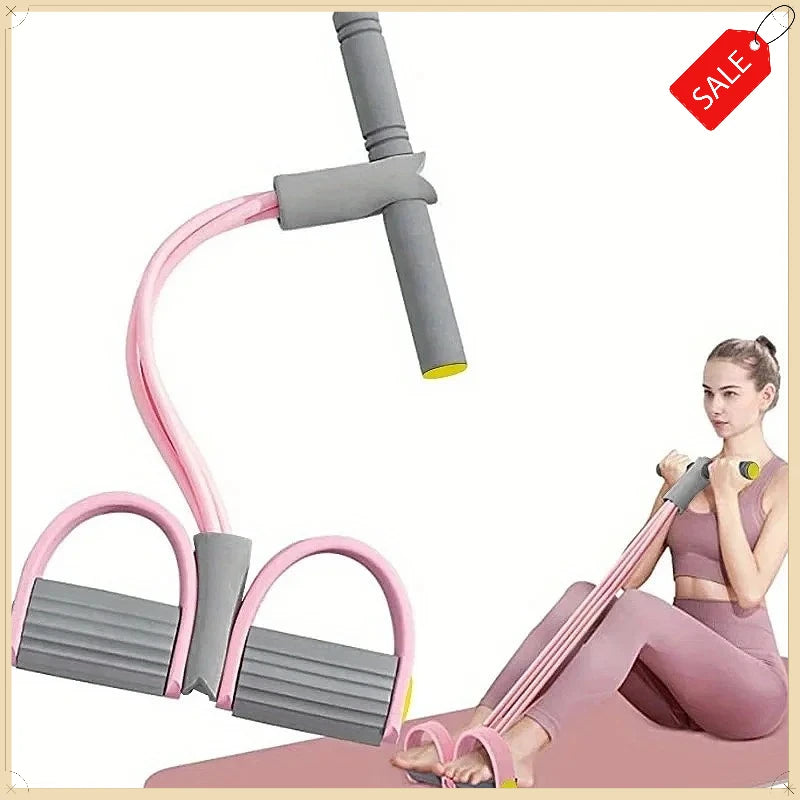 6 Tubes Resistance Band Set Multifunctional Workout Exercise Bands with NBR Comfort Handles Home Fitness Training Equipment