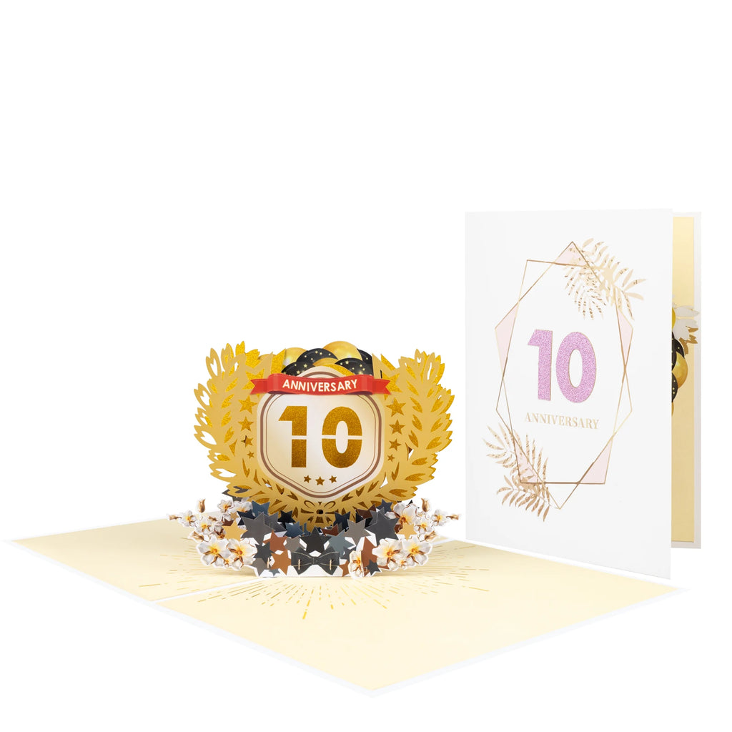 Anniversary Cards 1-100 Years – Elegant Numbered Greeting Card for Couples, Weddings, Milestone Celebrations