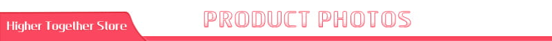 Rosa Produktfotos-Banner mit subtiler Farbverlaufsgestaltung und abgerundeten Kanten für einen Acryl-Weihnachtsherz-Ornament-Desktopständer.