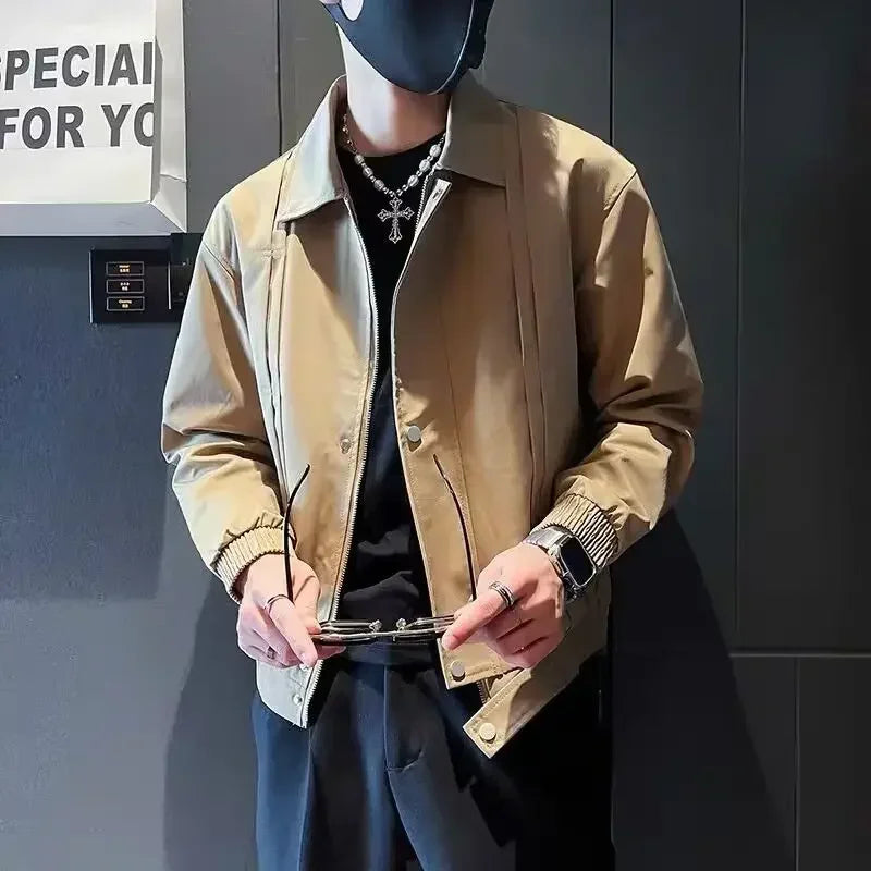 Male Coats Trendy New In Spring Autumn Men's Jackets Cheap Clothes Offer Casual Stylish Clothing Fashion 2025 Joker Aesthetic