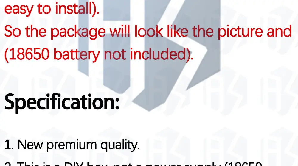 Graues geometrisches Logo auf einem DIY-Metall-Powerbank-Baukastenset, mit USB-Ladegerät für Ausgang 5 V auf weißem Hintergrund