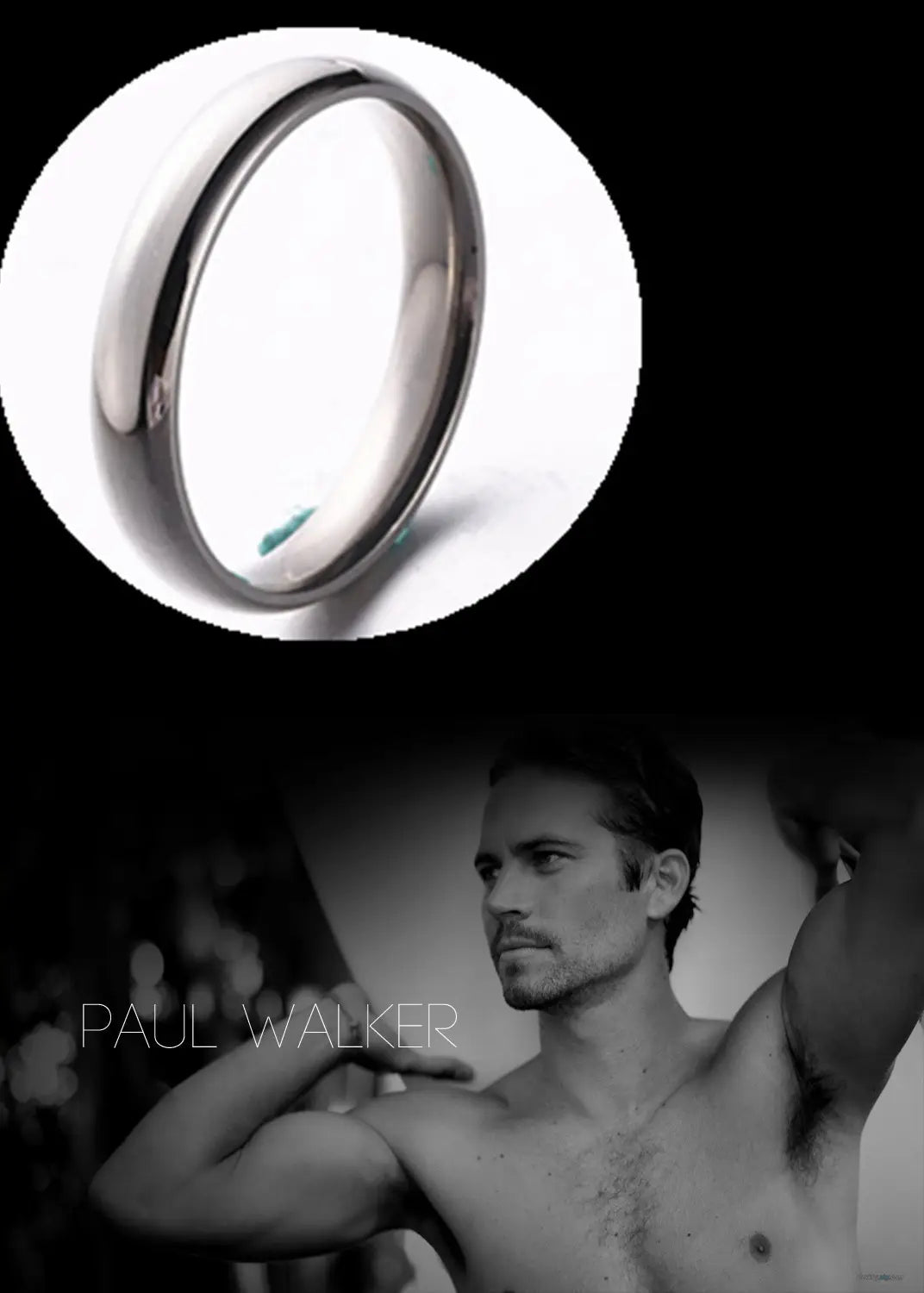 A sleek, minimalist stainless steel wedding band with a smooth, polished silver finish complementing its rose gold design.