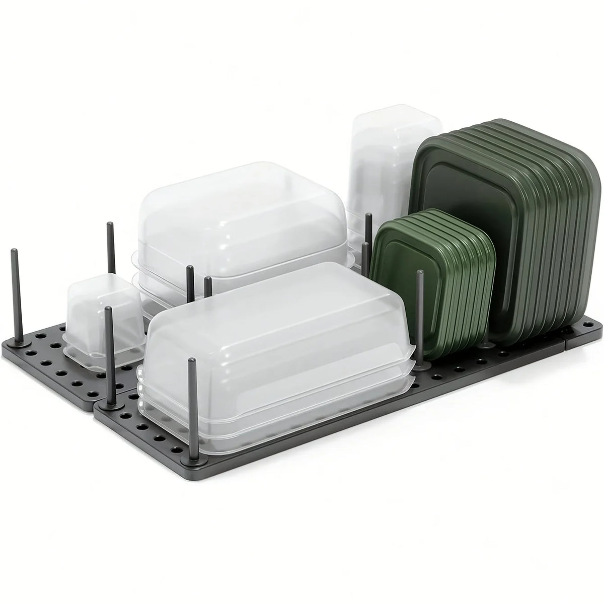 Adjustable Kitchen Storage System, Cabinet Shelves & Drawer Storage Trays, Organizer for Cookware, Tableware, Cutlery Containers