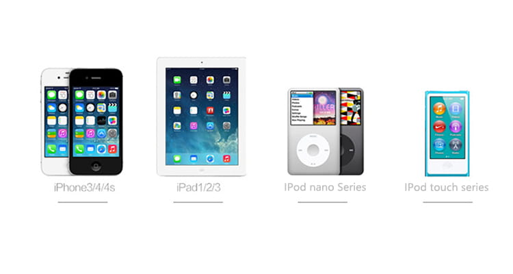Smartphone iPhone blanc 3 4 4s avec caméra avant noire et bouton d’accueil, compatible avec un câble de chargement USB 30 broches pour iPhone 4 iPad iPod.