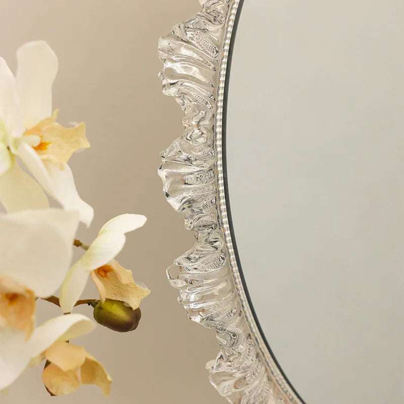 Round Bathroom Mirror Led Light Makeup Full Length Mirror Big Art Espelho De Banheiro Para Parede Home Decoration Accessories