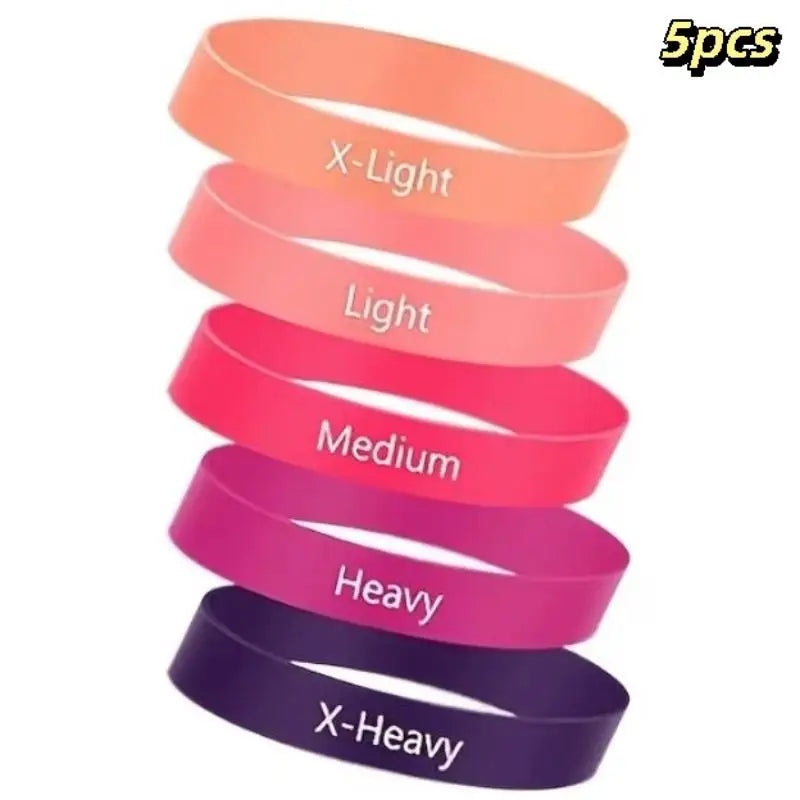 Silicone Finger Toe Resistance Bands Yoga Pull Band With 6 Resistance Levels For Strength Training Physical Therapy Workout
