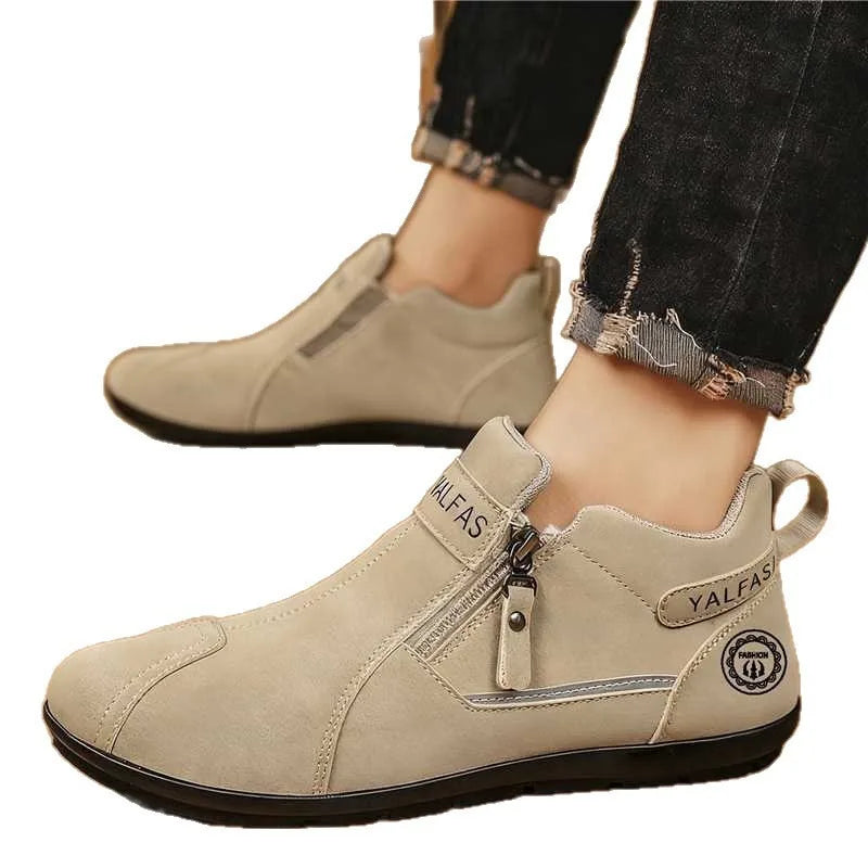 Casual Sneakers 2026 New Arrival Autumn Winter Men Casual Shoes Lightweight Slip On Sneakers Flat Work Shoes Loafers