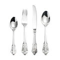 Vintage Western Gold Plated Cutlery Tableware Set 24pcs Dining Knives Forks Teaspoons Golden Luxury Dinnerware Sets Engraving