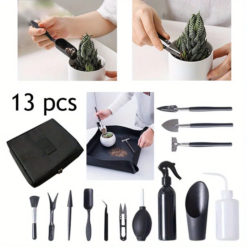 13pcs DIY With Ergonomic High-Quality Sturdy Gardening Tools Collections Essential Addition for Beginners Tool Set Comfort