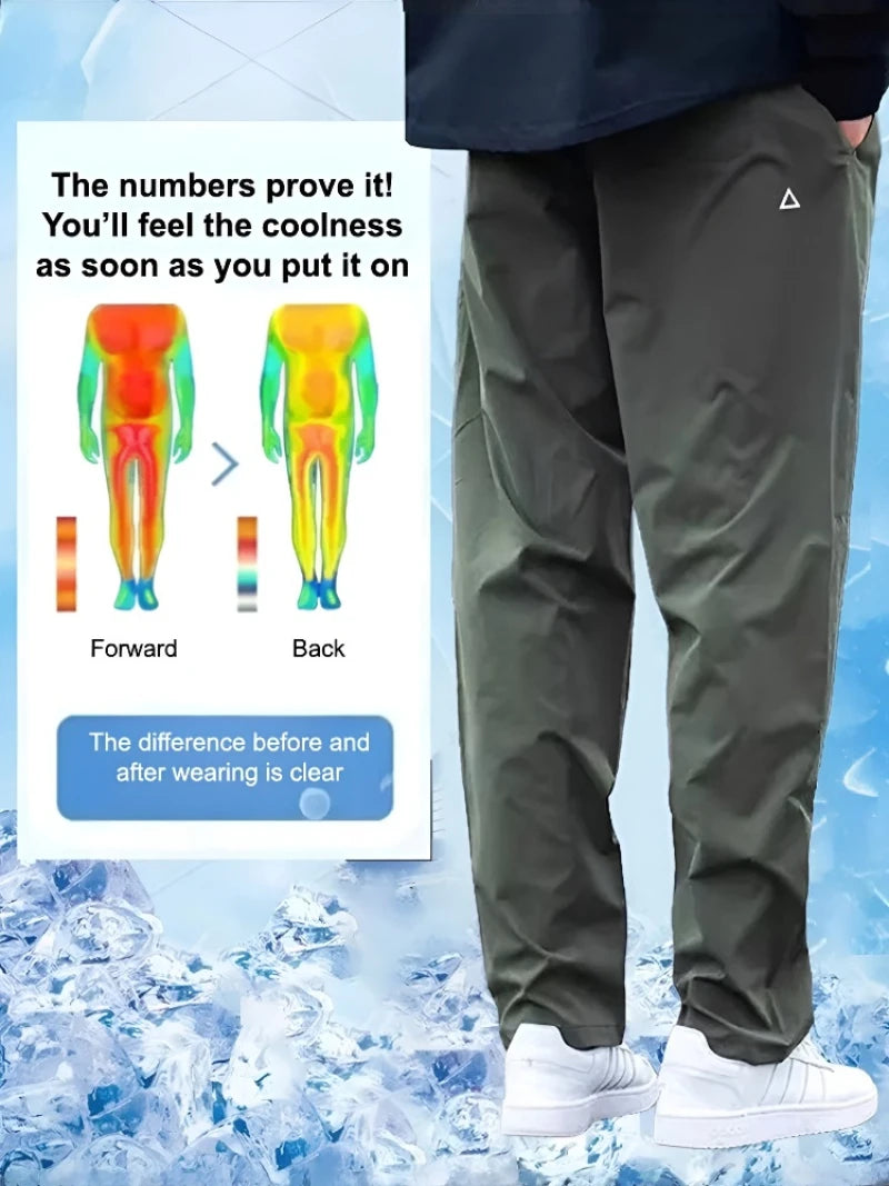 Men's Casual Pants Summer Quick Drying American Work Pants Autumn Outdoor Breathable Waterproof Hiking Climbing Leisure Pants
