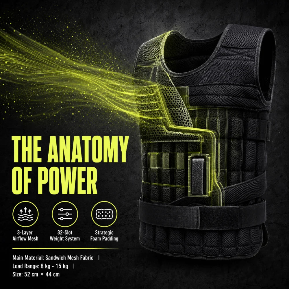 Loading Vest Weight Vest Adjustable Weight Boxing Training Exercise Weight Vest Fitness Equipment Sports Loading