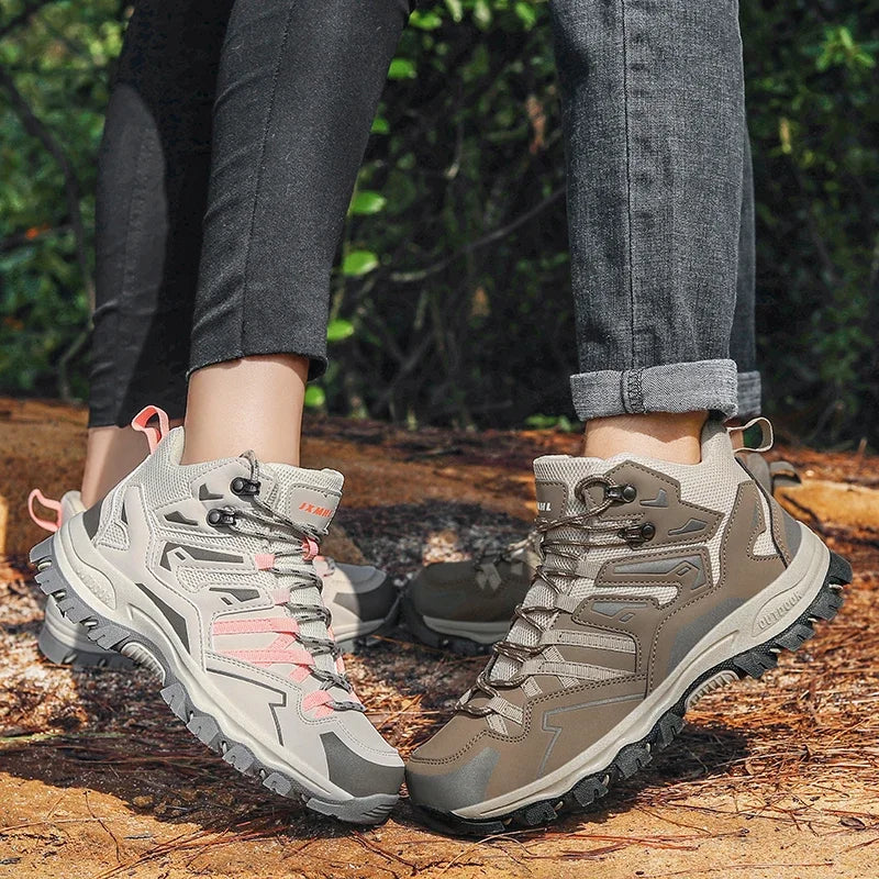 2025 New Hiking Shoes Camping Boots Ladies Waterproof Unisex Outdoor Hiking Sports Shoes Walking Shoes Non-slip Hiking Shoes