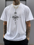 Men's Tops New Style Letter Print Fashion Casual Short-sleeved T-shirt Streetwear  Men Clothing  Graphic T Shirts  Harajuku