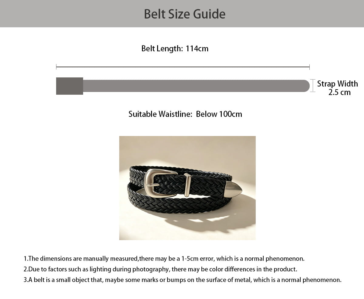 Black braided leather fashion belt male with silver-toned metal buckle and tip designed for luxury designer punk and belt male cross styles.