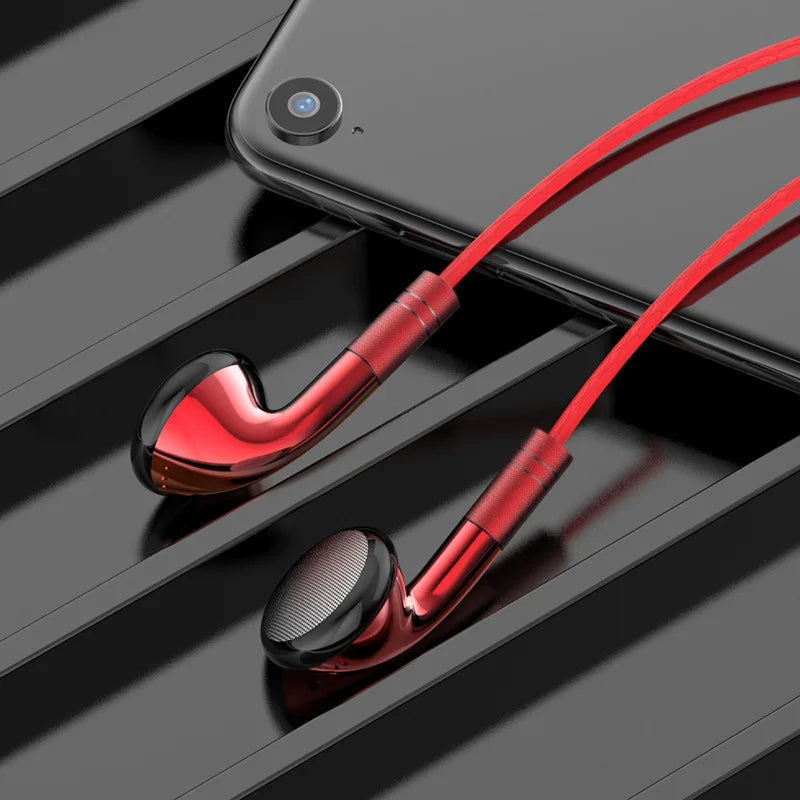 #3.5mm Wired Control Earphones In-Ear Headphones For IOS Android Earbuds Hifi Stereo Headsets Sports Gamer Handsfree with HD Mic