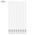 10PCS/Lot School Writing Supplies Office Black Ink White Color Shell Gel Pen Refills Medium Nib Core