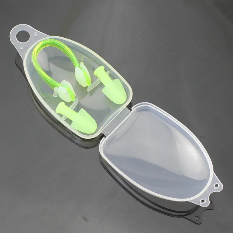 Swimming Nose Clip Earplug Set Professional Waterproof Swimming Training Protective Equipment Swimming Accessories Spot